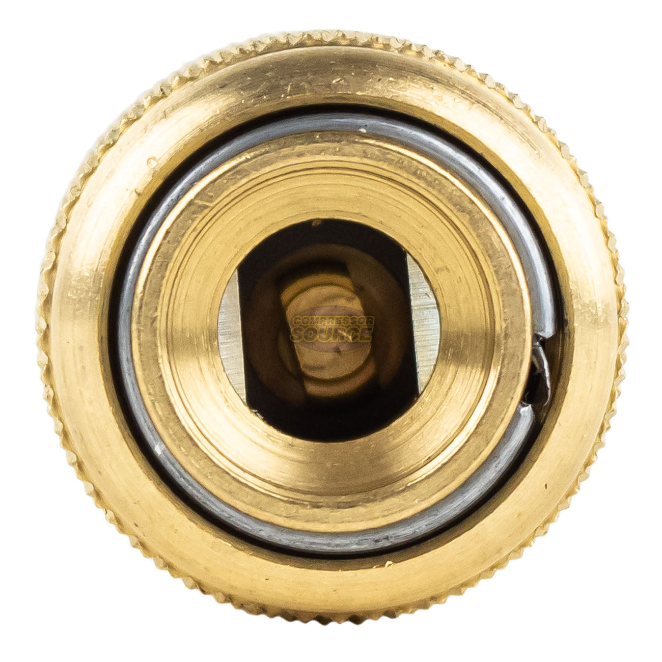 Open Lock On Chuck Brass 1/4" FNPT Closed Check Coilhose Pneumatics CH15-DL
