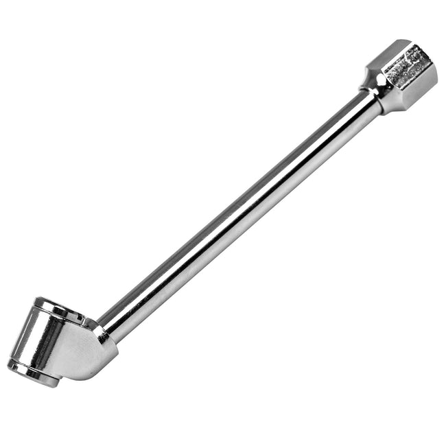 Dual Head Angled Foot Chuck Air Tire Inflator Coil Hose Pneumatics CH16