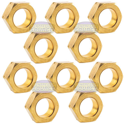 10 Pack 3/4" Compression Nut & Ferrule Combo for 3/4" OD Tube Brass Sleeve Nut