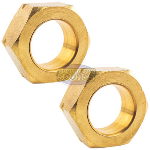 2 Pack 3/4" Compression Nut & Ferrule Combo for 3/4" OD Tube Brass Sleeve Nut