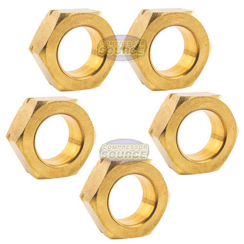 5 Pack 3/4" Compression Nut & Ferrule Combo for 3/4" OD Tube Brass Sleeve Nut