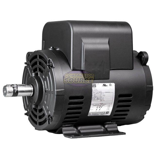3 HP Single Phase Electric Motor 1765 RPM 182/4T Frame 208-230V ODP WEG