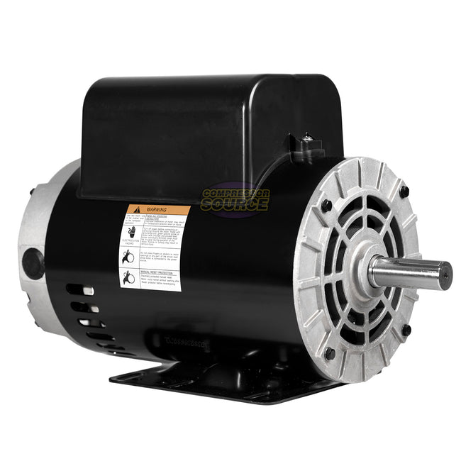 5 HP Single Phase Electric Motor 56HZ Frame 3450 RPM 230V ODP EMZ 56S34D5MC