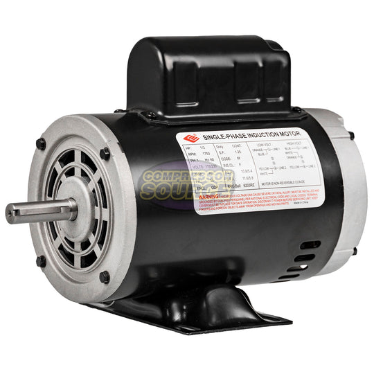 1/2 HP Single Phase Electric Motor 1750 RPM 56 Frame 115/230V ODP EMZ
