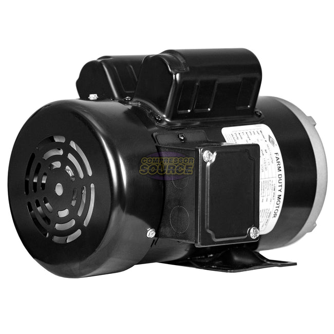 2 HP Single Phase Farm Duty Electric Motor 56 Frame 1725 RPM 115/230V TEFC EMZ 56S17E2PM