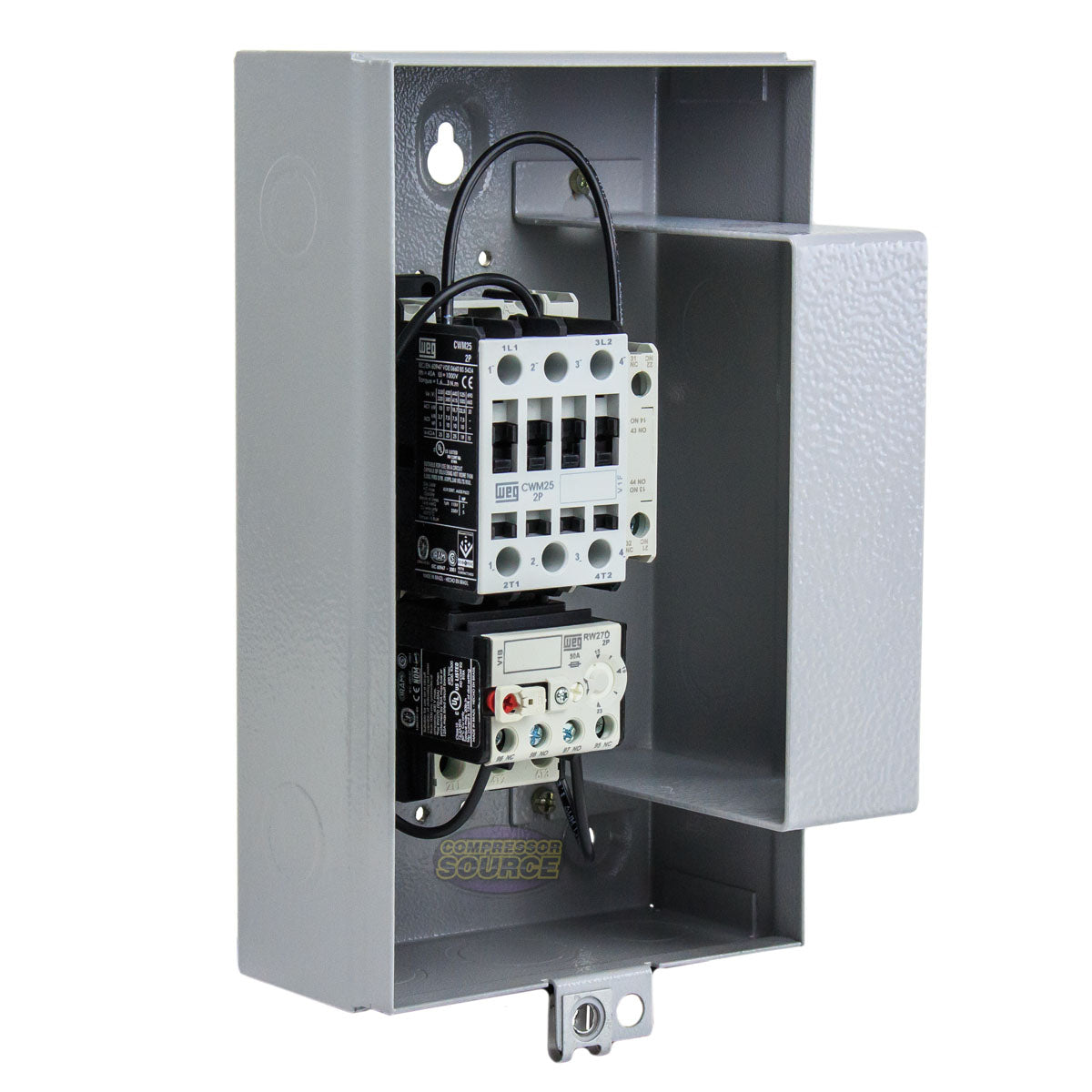 WEG 3 HP Single Phase Magnetic Starter Electric Motor Control NEMA 1 208-240 V