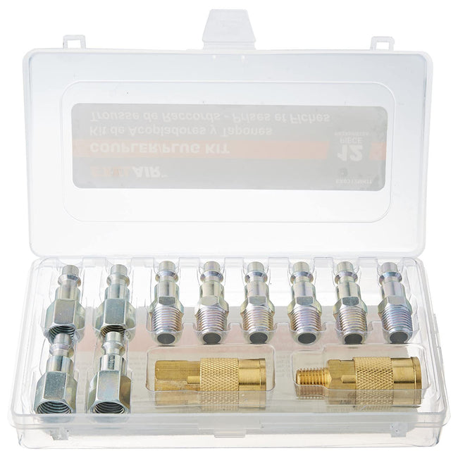Exelair by Milton 12 Piece Air Coupler and Plug Kit 1/4" M Style EX0312MKIT