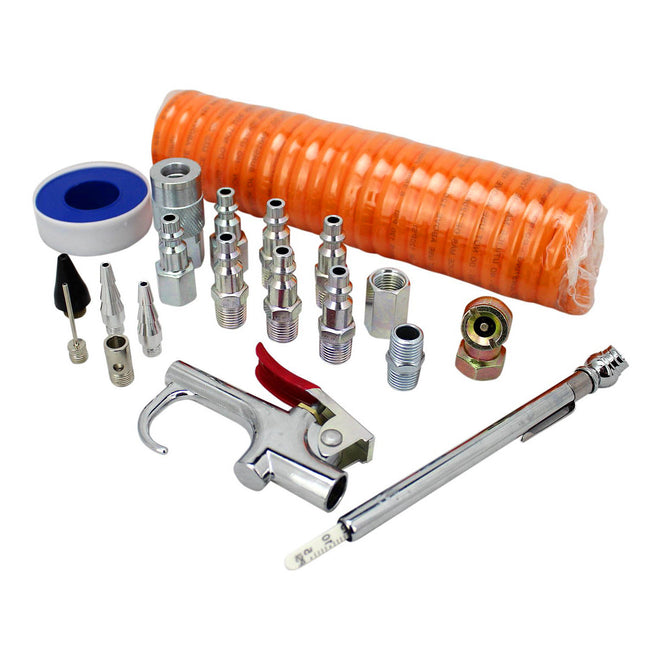 Milton Exelair 20 Piece 13' Recoil Hose Kit and Air Accessory Set EX0320HKIT