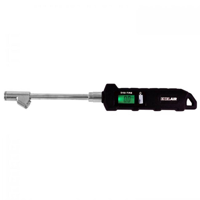 EXELAIR Digital Tire Pressure Gauge Extended Swivel Dual Head Air Chuck Milton