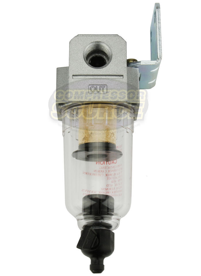 1/4" Compressed Air In Line Moisture / Water Filter Trap