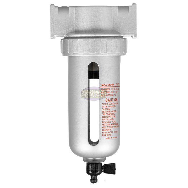 1/4" Compressed Air In Line Moisture & Water Filter Trap F802 Compressor