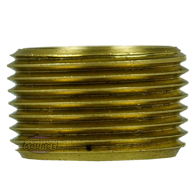 3/4" Male NPT Outer x 1/2" Female NPT Inner Solid Brass Socket Bushing FB110J