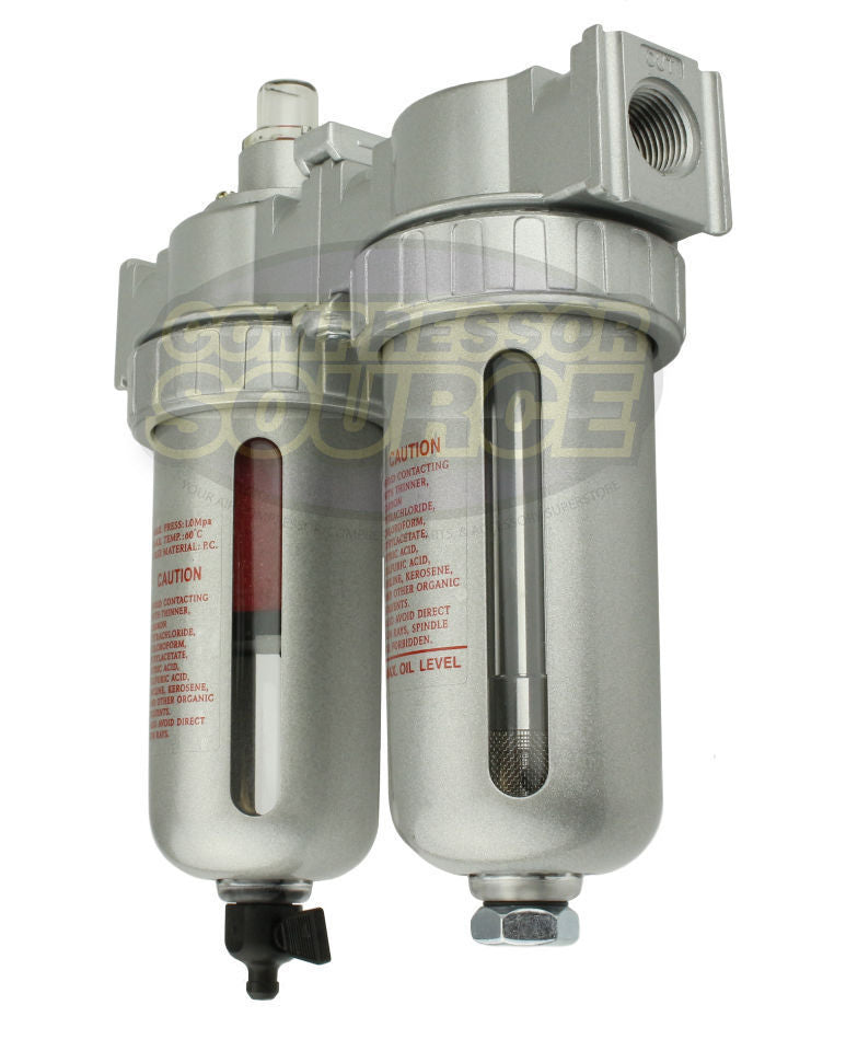3/8" Compressed Air In Line Filter And Desiccant Dryer Combo for use with Plasma Cutters