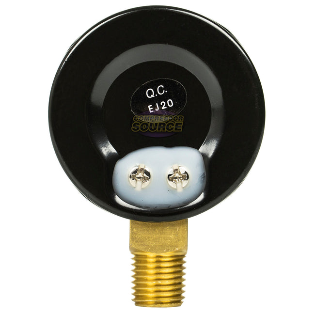 Rolair 200 PSI 1/4" Side / Bottom Mount Air Compressor Gauge