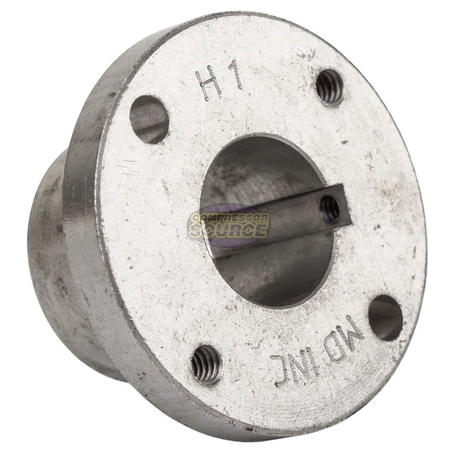 Cast Iron 4.5" Dual Groove Belt A Section 4L Pulley with 1 " Sheave Bushing