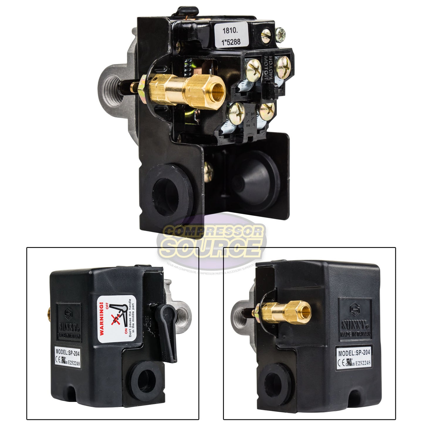 4 Port 25 Amp 140-175 PSI Heavy Duty Air Compressor Pressure Switch