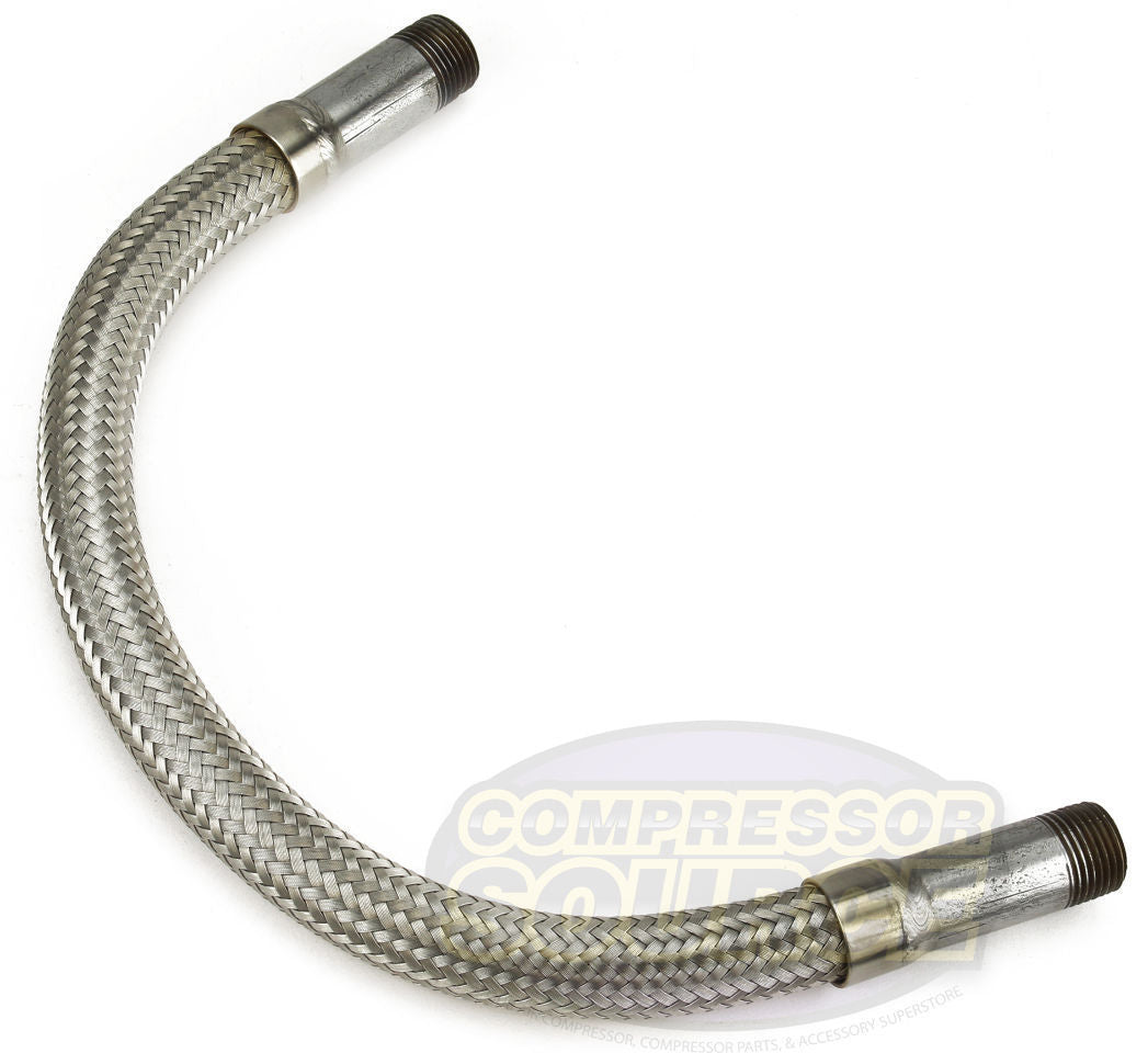 1/2" x 18" Stainless Steel Compressed Air Line Metal Flex Hose Tubing