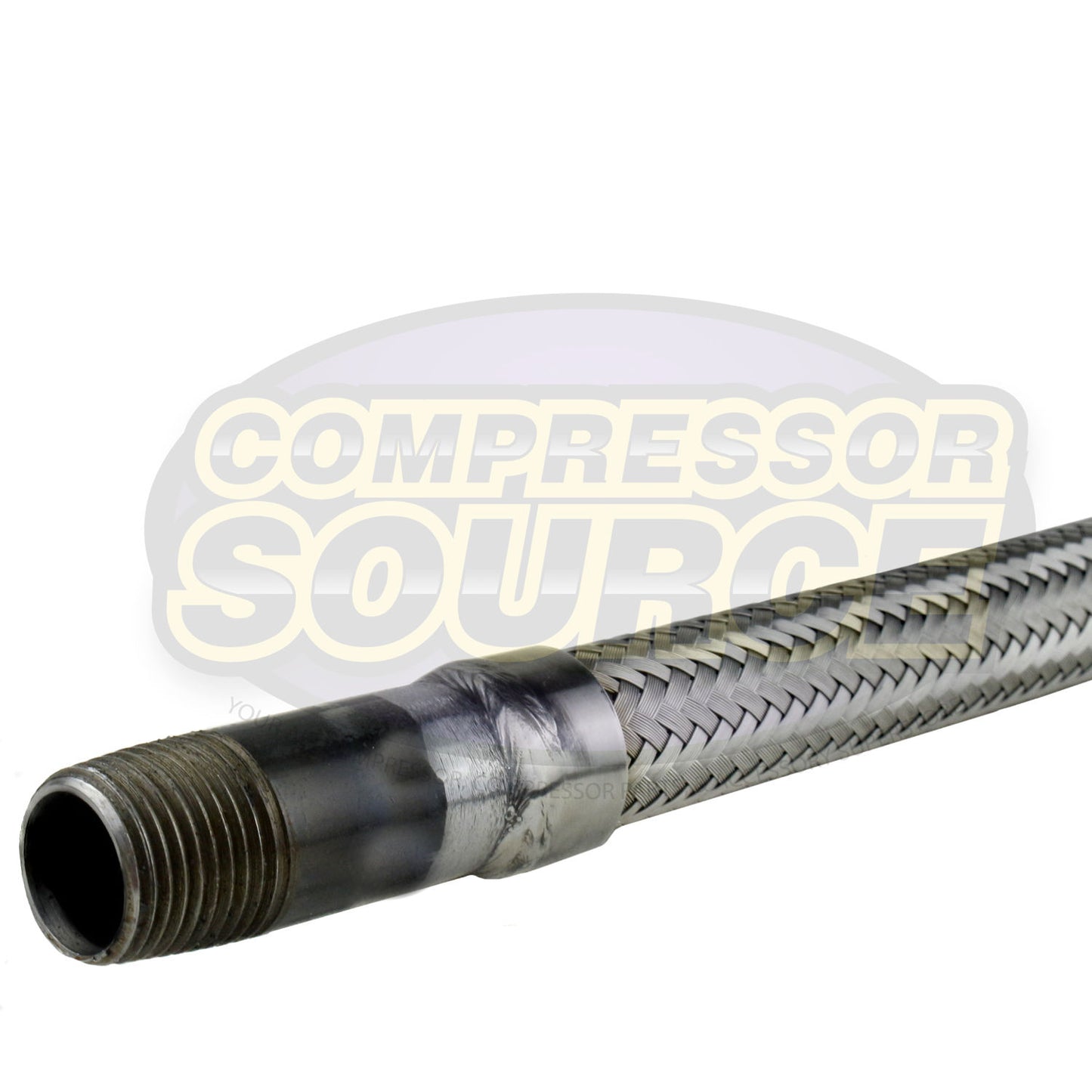 1/2" x 24" Stainless Steel Compressed Air Line Metal Flex Hose Compressor Tube