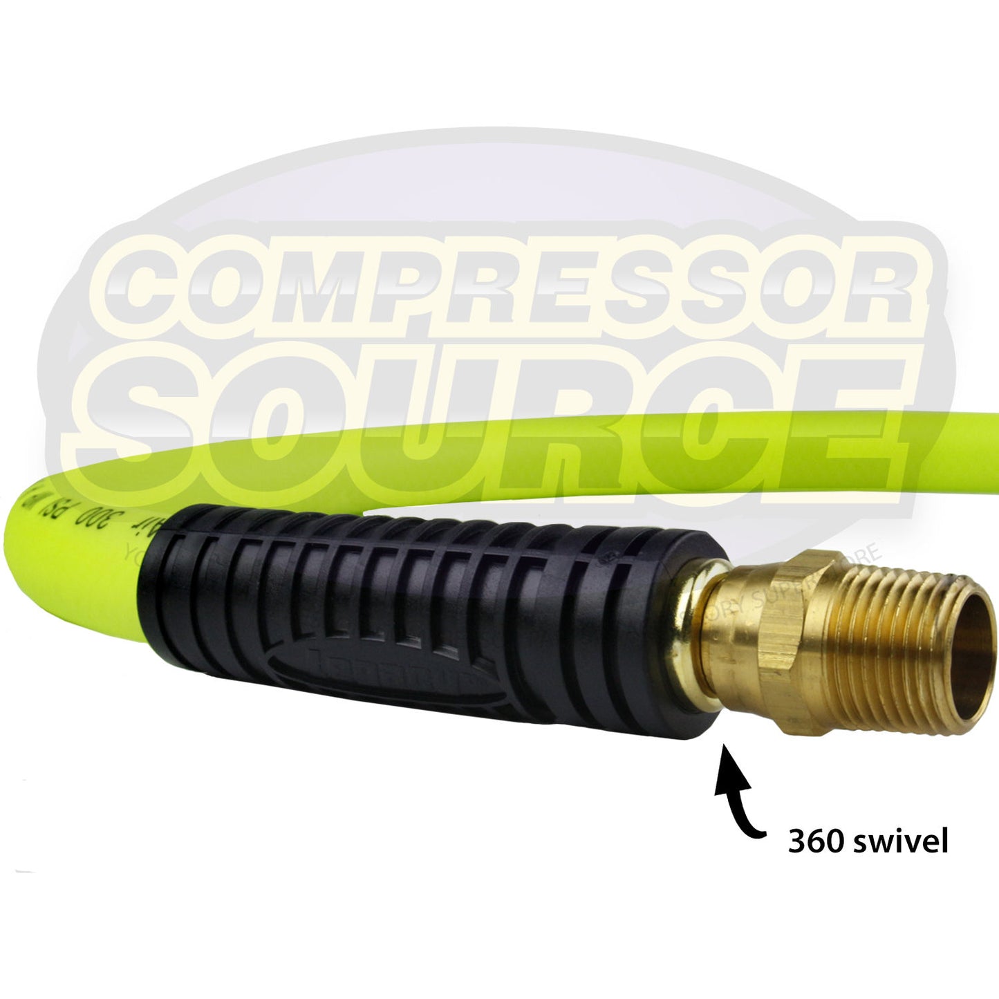 Flexzilla New 1/2" x 2' FT Air Hose Whip With 1/2' MNPT Swivel End HFZ1202YW4S
