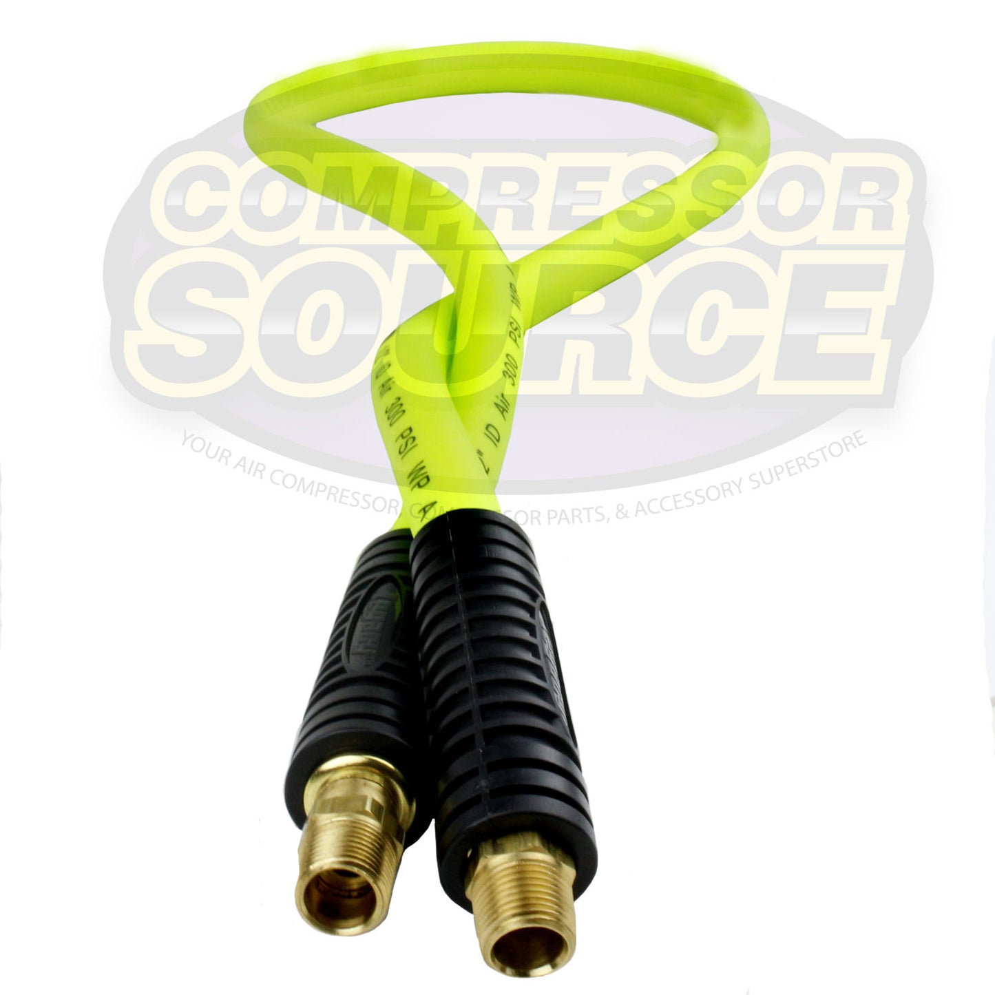 New Flexzilla 1/2" x 4' FT Air Hose Whip With 3/8' MNPT Swivel HFZ1204YW3S