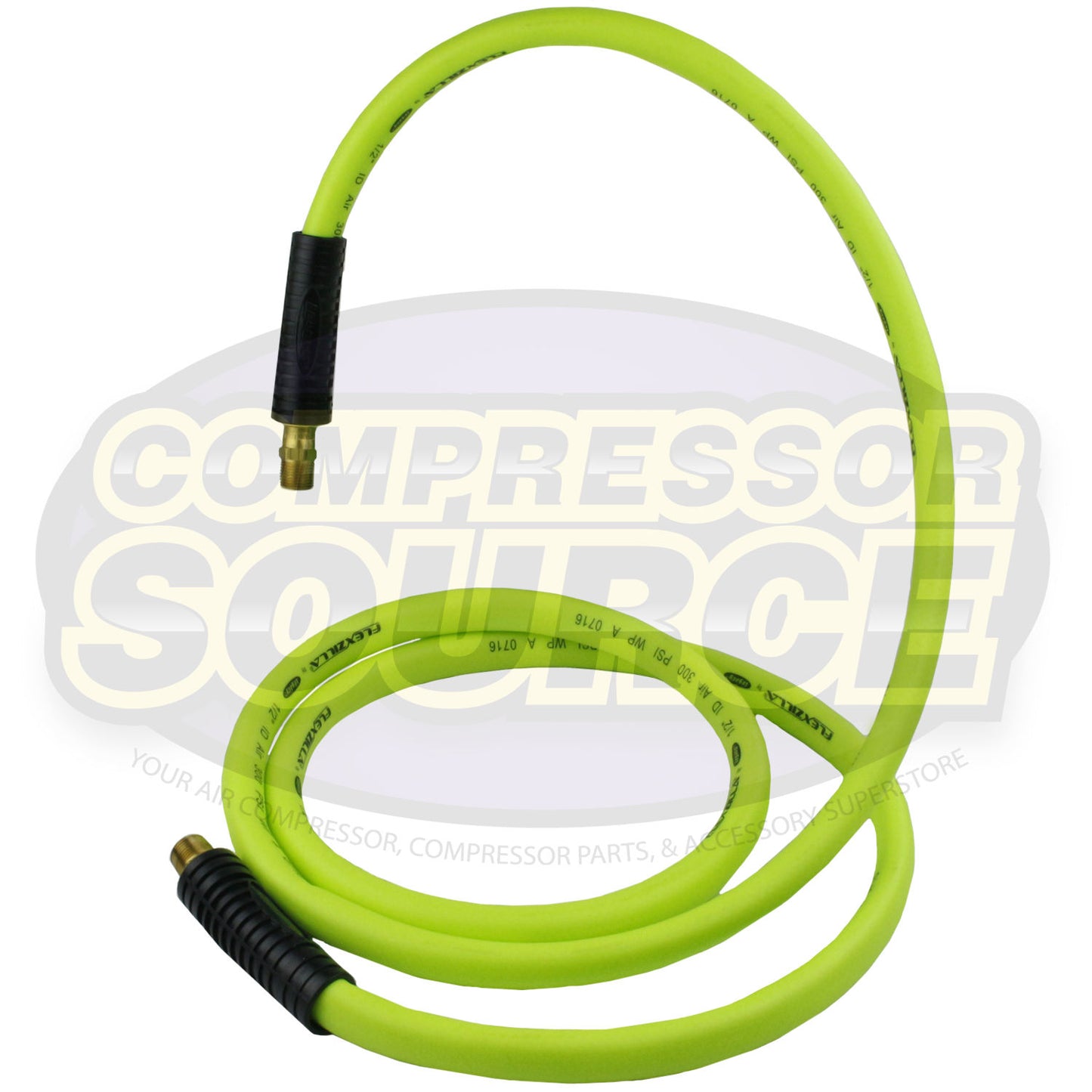 New Flexzilla 1/2" x 8' FT Air Hose Whip With 3/8' MNPT Swivel HFZ1208YW3S