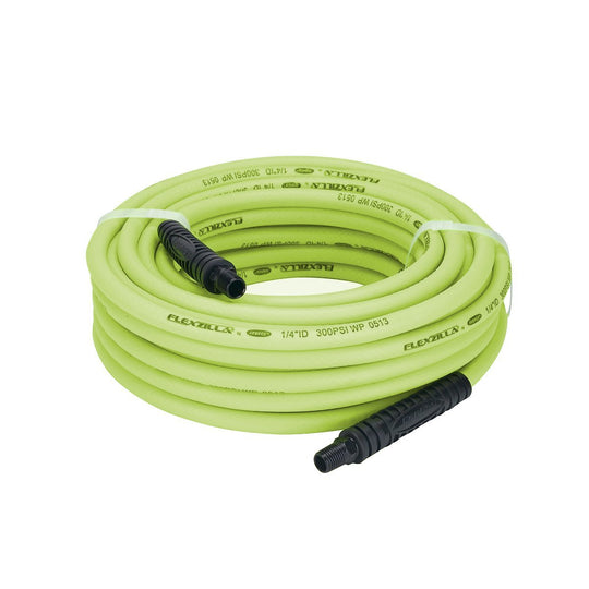 ﻿﻿Flexzilla Air Hose 1/4" X 50' 1/4" MNPT Premium Hybrid Polymer All Weather