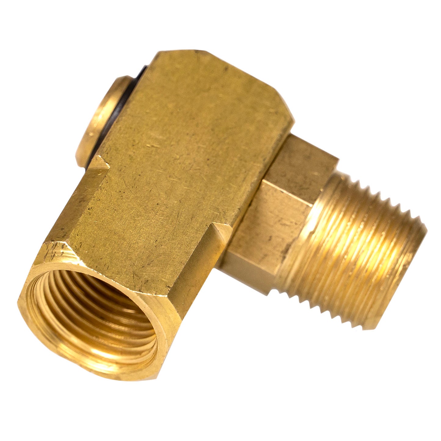 Universal Brass 3/8 NPT Swivel Fitting Compressed Air Flow Tool Hose  Connection