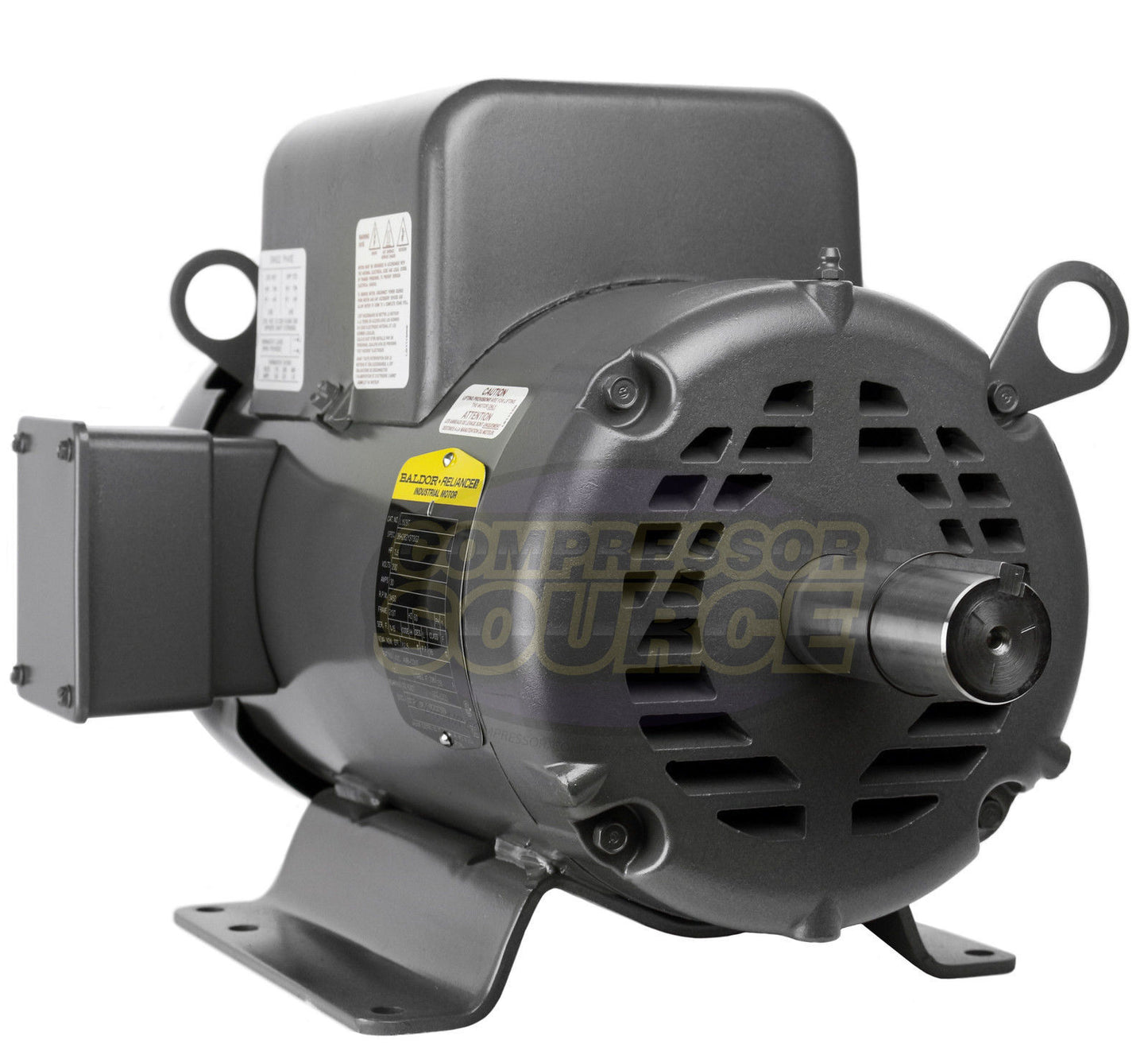Baldor 7.5 HP Single Phase Electric Compressor Motor 213T Frame 230V 3450 RPM