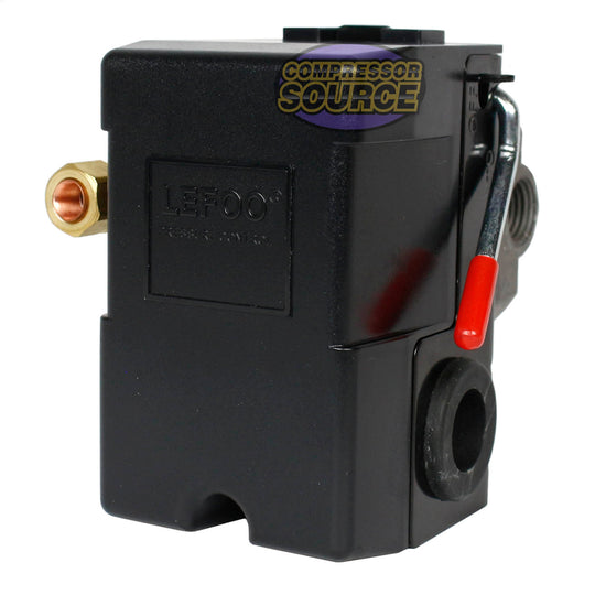 Heavy Duty 4port 26 Amp Air Compressor Pressure Switch Control Valve 140-175 PSI