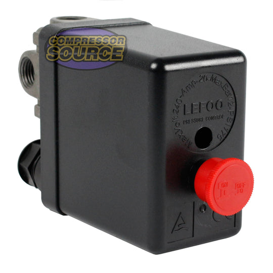 Lefoo 95-125 PSI 4 Port Pressure Switch Fits Hitachi Dewalt Emglo Compressors