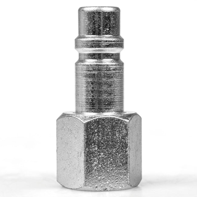 1/2" Female NPT x 1/2" Body Industrial Style Plug Steel Quick Release Milton G