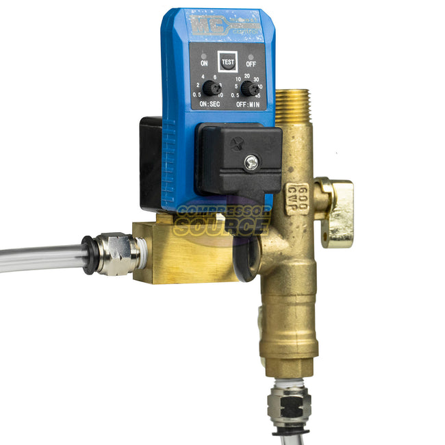 1/4" NPT Condensate Timer Drain Midwest Control MCDV-25-120ADK 115V 230 PSI