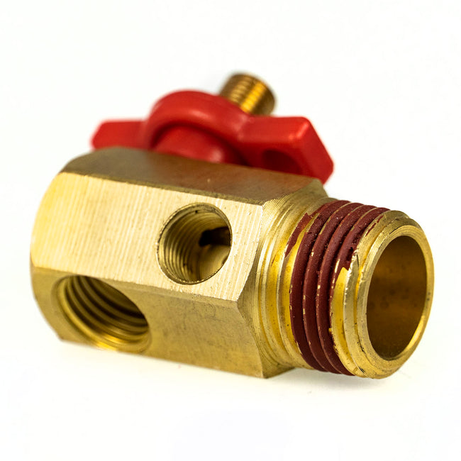 Compressed Air Bubble Tank Manifold Valve Fill Port Ball Valve Relief 145 PSI