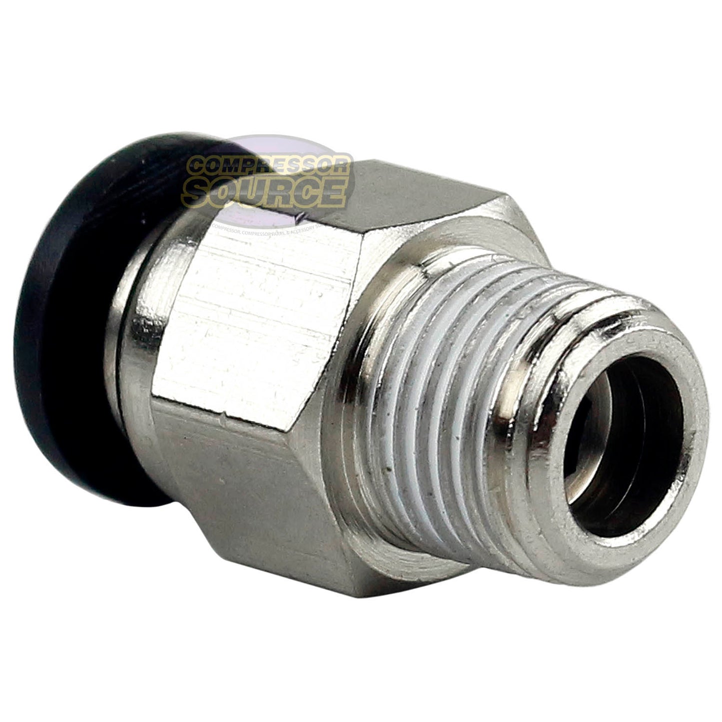 10 Pack 1/8" Male NPT x 1/4 OD Tube Female Push In To Lock Connect Straight Fitting Prevost RPDMR4120