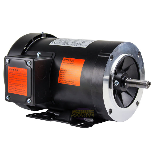 3 HP 3 Phase Electric Motor 3500 RPM 56HC Frame 230/460V TEFC C-Face NATE3-36-56CB
