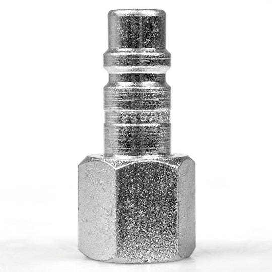 Milton 1858 G Style Plug 1/2" Female NPT 1/2" Body Steel Quick Release Plug