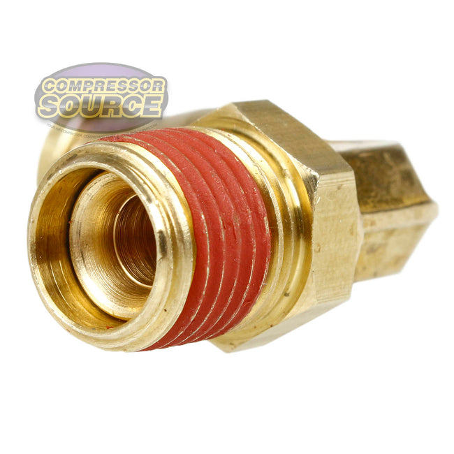 2 Pack 1/4" x 1/4" Push-In x Male NPTF Swivel Elbow Brass Quick Connect Fitting