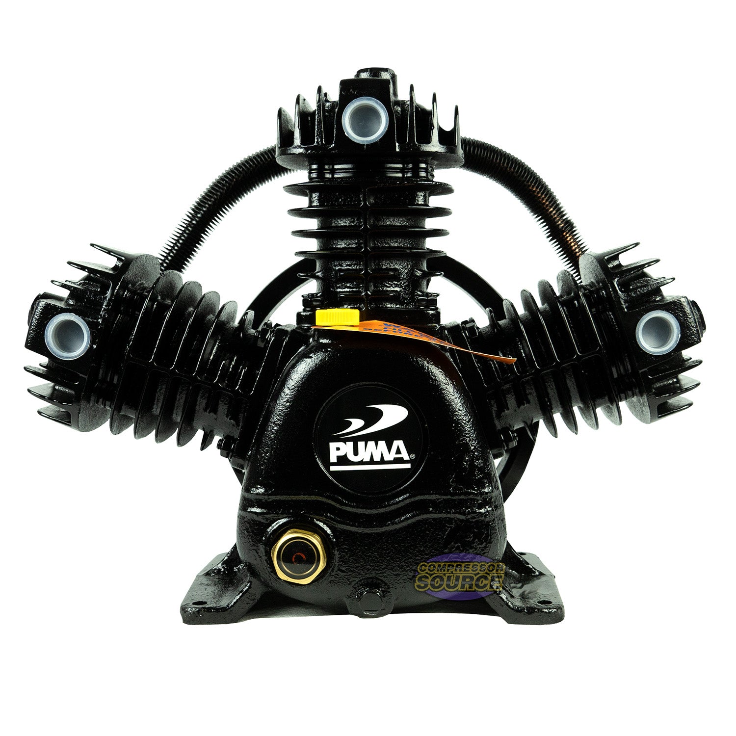 Air Compressor Pump 3 - 5 HP 1 Stage 3-Cylinder 22 CFM Air Compressor Pump Puma PUK65R ...