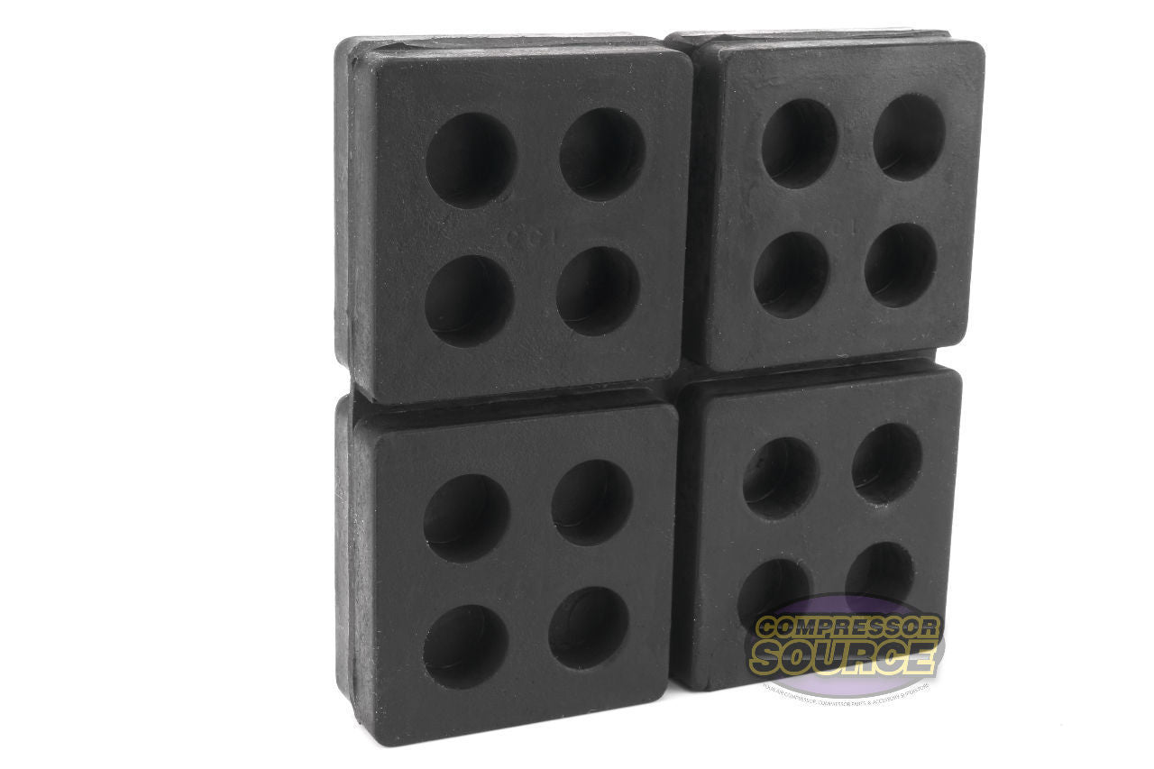 Set of 3 New Industrial Anti Vibration Pads 4" x 4" x 3/4" Thick
