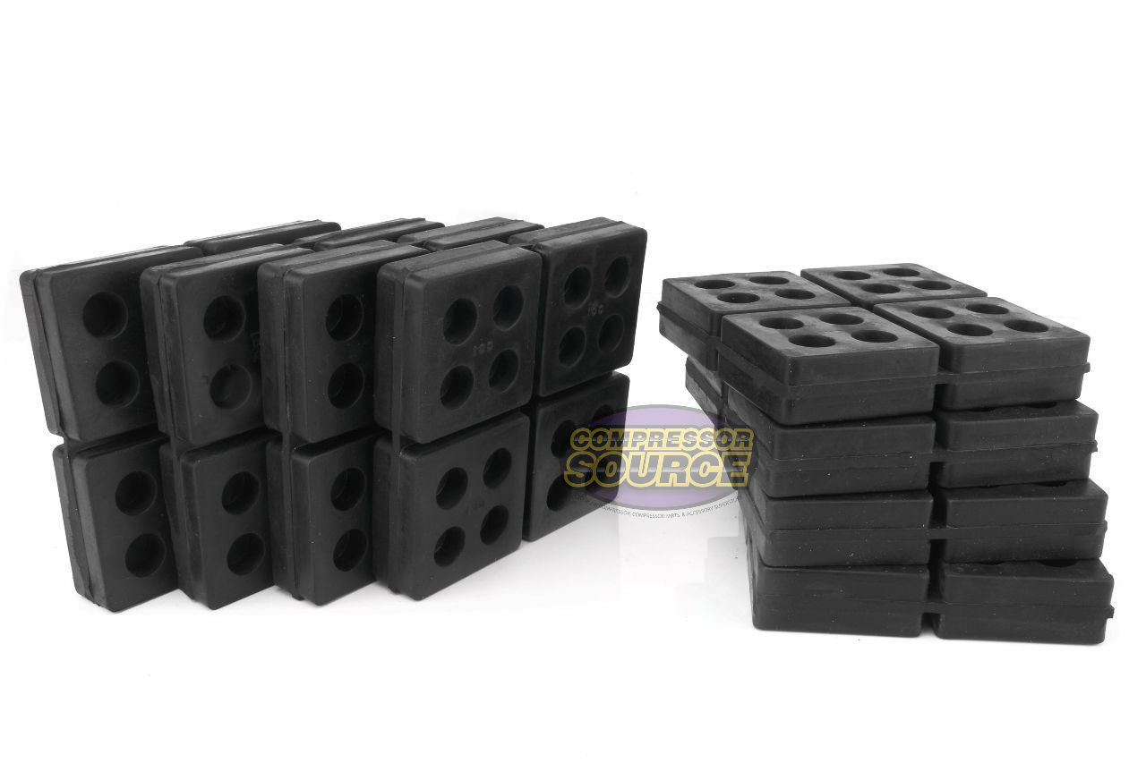 Set of 8 New Industrial Anti Vibration Pads 4" x 4" x 3/4" Thick