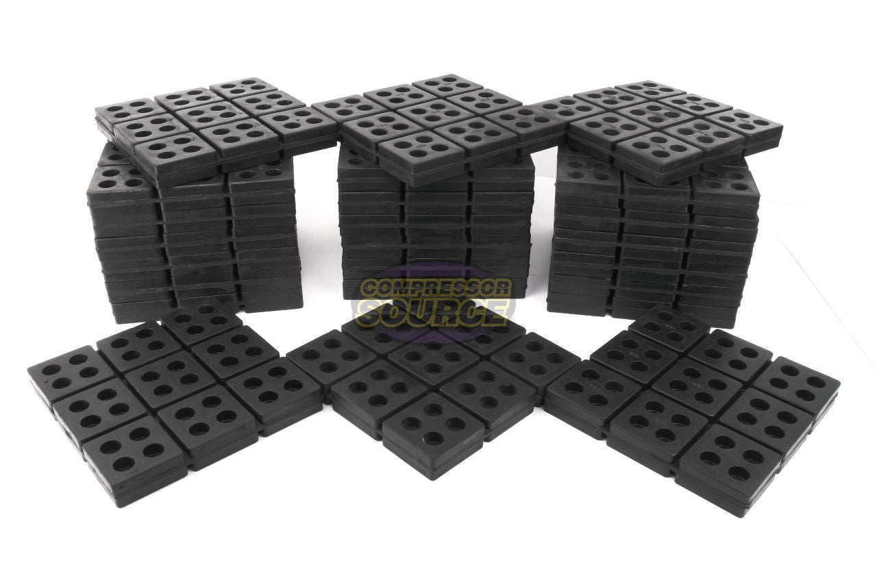 24 Pack ﻿﻿Anti Vibration Pad Isolation Dampener All Rubber Heavy Duty ﻿6x6x3/4"