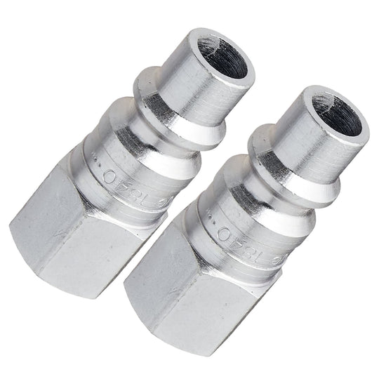 Milton H Style Plugs 1/4" Female NPT Steel Quick Release Plugs S-1840 Two Pack
