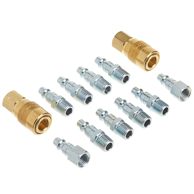 Milton S-210 12 Piece M Style Coupler and Plug Kit 1/4" NPT Made in The U.S.A.