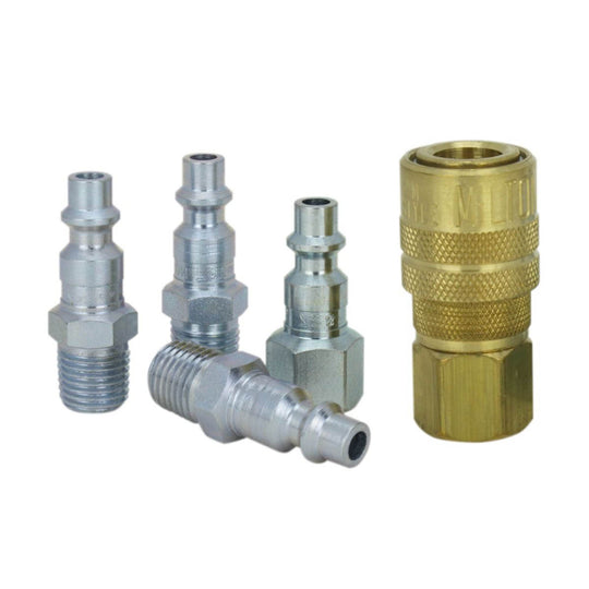 Milton S-211 5 Piece M Style Coupler and Plug Kit 1/4" NPT Made in The U.S.A.