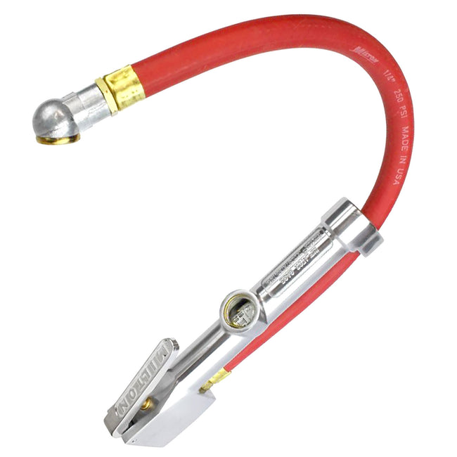 Milton S-505 Tire Inflator Gauge with Ball Foot Chuck 10 to 160 PSI USA Made