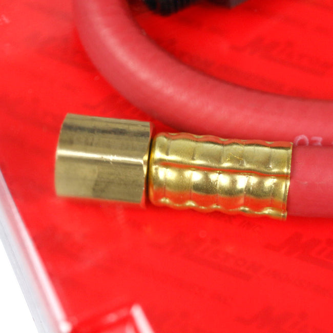 1/4" ID x 30" Rubber Hose Whip Swivel Fitting Snubber 200 PSI Milton S-680