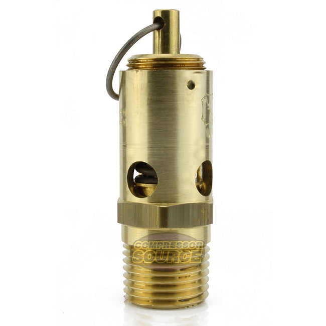 75 PSI 1/2" Male NPT Air Compressor Pressure Relief Safety Pop Off Valve