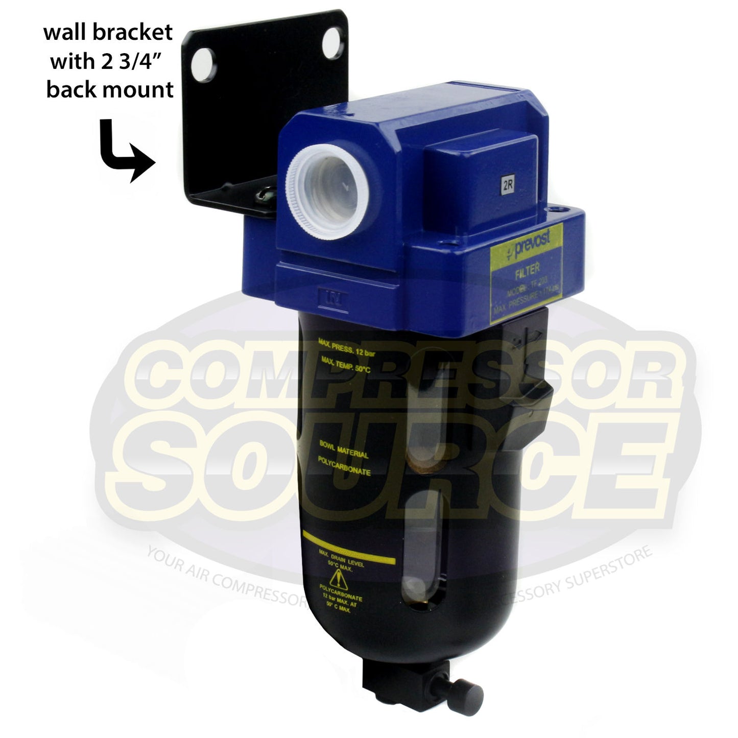 TP Q3  Prevost L Bracket Wall Mount For Filter Or Lubricator TF203 TC203 TL203