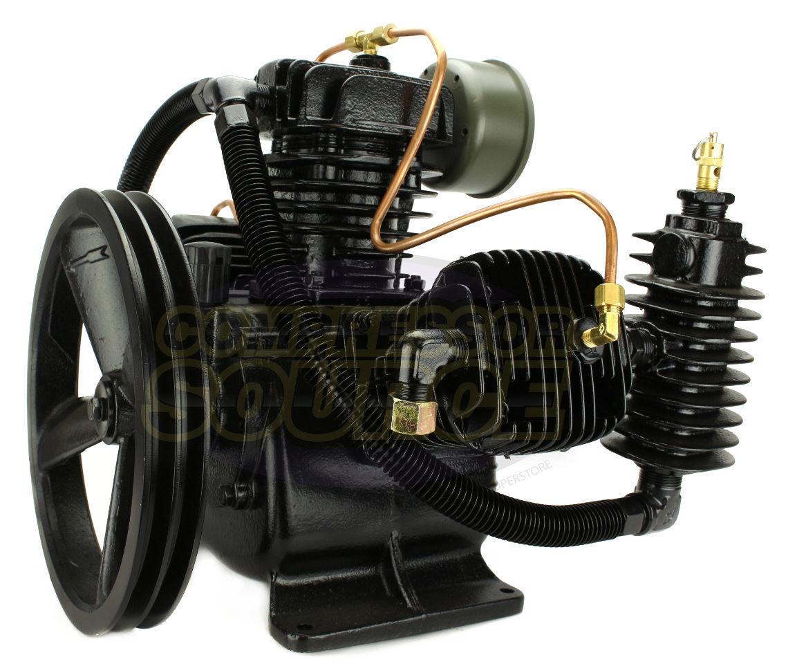 Puma 3 Cylinder Two Stage Cast Iron 15 SCFM Air Compressor Pump