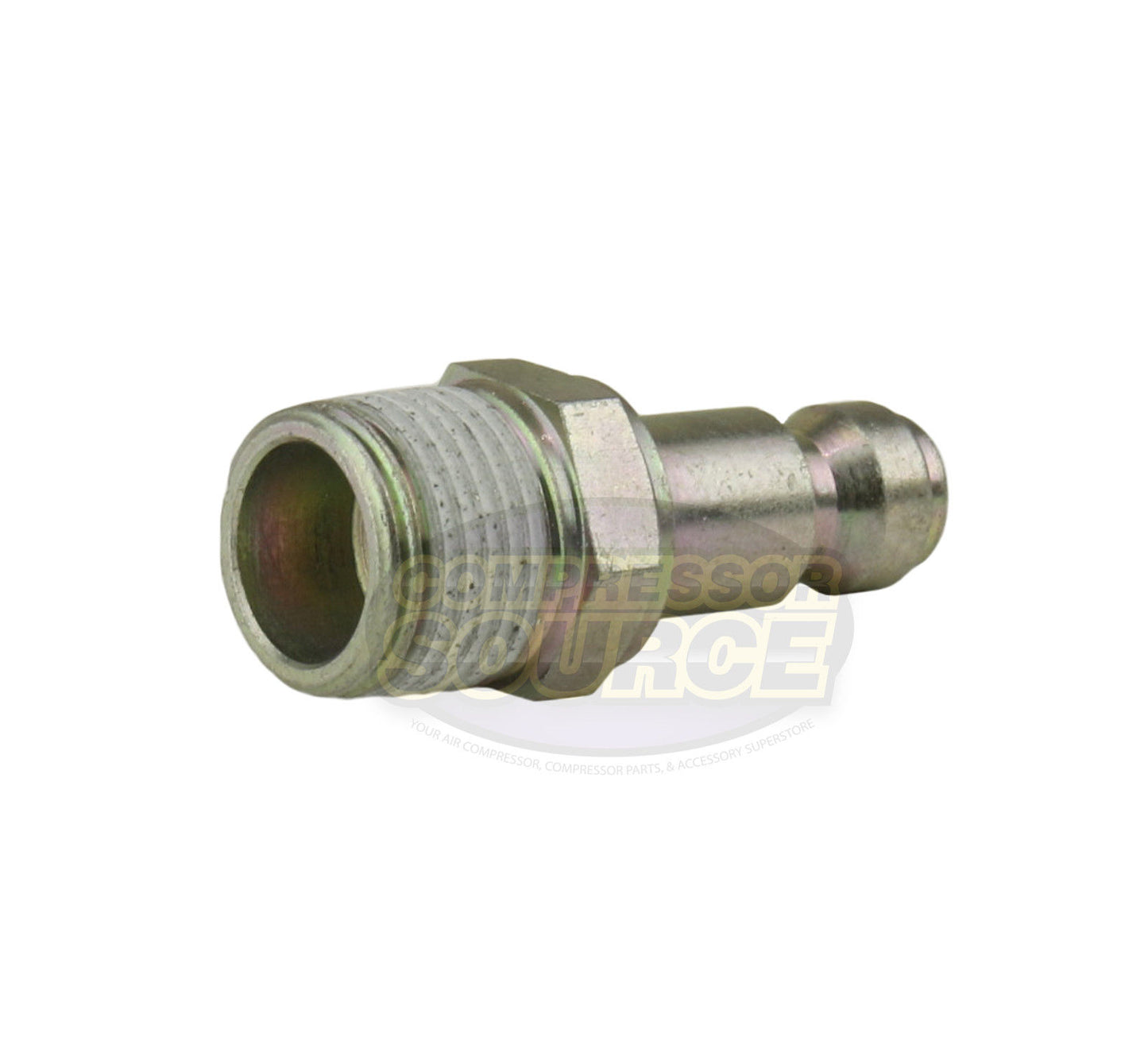Prevost 3/8" Male NPT Truflate / Automotive Teflon Coated Steel Coupler Plug